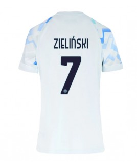 Günstige Inter Milan Piotr Zielinski #7 Auswärtstrikot Damen 2025-26 Kurzarm